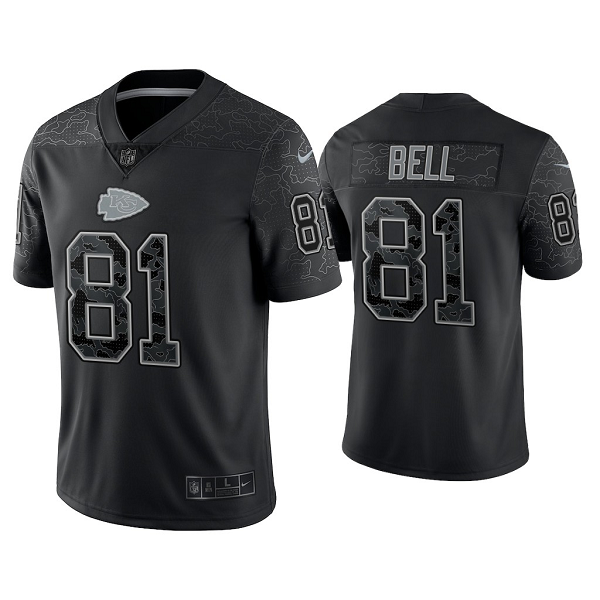 Men's Nike NFL Kansas City Chiefs Blake Bell Reflective Limited Black Jersey