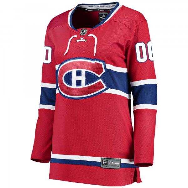 Women's Montreal Canadiens Fanatics Red Home Breakaway Custom Jersey