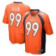 Men's Denver Broncos Zach Allen Nike Orange Game Player Jersey