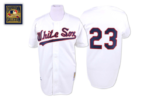 Mitchell And Ness Chicago White Sox #23 Robin Ventura White Throwback Stitched MLB Jersey