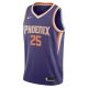 Youth Phoenix Suns Mikal Bridges Nike Purple Swingman Jersey - Icon Edition