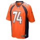 Men's Denver Broncos Ben Powers Nike Orange Game Player Jersey