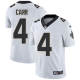 Youth Nike New Orleans Saints #4 Derek Carr White Vapor Limited NFL Jersey