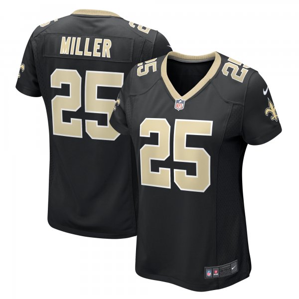 Women's New Orleans Saints Kendre Miller Nike  Black Team Game Jersey