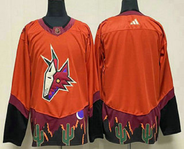 Men's Arizona Coyotes Blank Orange 2022 Reverse Retro NHL Jersey