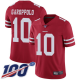 San Francisco 49ers #10 Jimmy Garoppolo Red Team Color Men's Stitched NFL 100th Season Vapor Limited Jersey