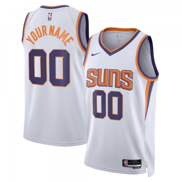 Unisex Phoenix Suns Nike White 2022/23 Swingman Custom Jersey - Association Edition