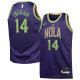 Brandon Ingram #14 New Orleans Pelicans Nike Youth 2024/25 Swingman City EditionPurple Player Jersey