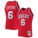 Men's Philadelphia 76ers Julius Erving Mitchell & Ness Red 1982/83 Hardwood Classics NBA 75th Anniversary Diamond Swingman Jersey