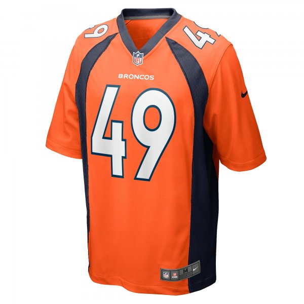 Men's Denver Broncos Alex Singleton Nike Orange Game Player Jersey