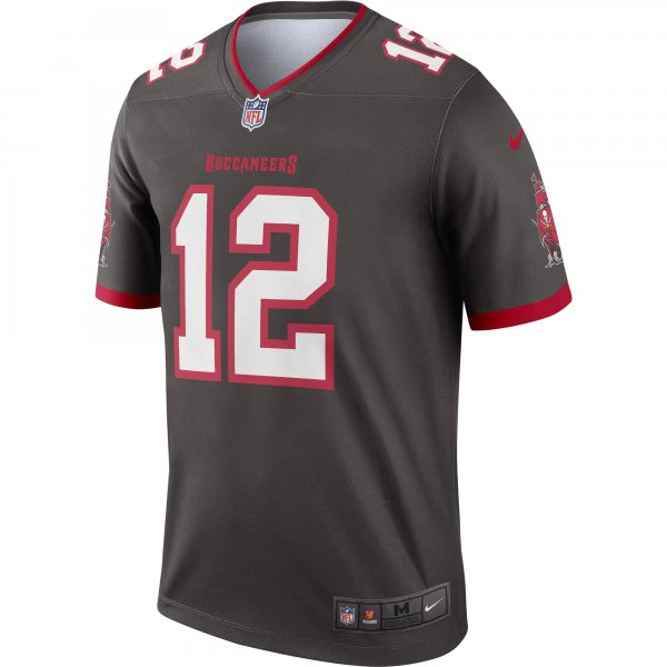 Men's Tampa Bay Buccaneers Tom Brady Nike Pewter Alternate Legend Jersey