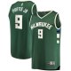 Men's Milwaukee Bucks Bobby Portis Fanatics Green Fast Break Replica Jersey - Icon Edition