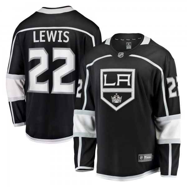 Men's Los Angeles Kings Trevor Lewis Fanatics Black Home Breakaway Jersey