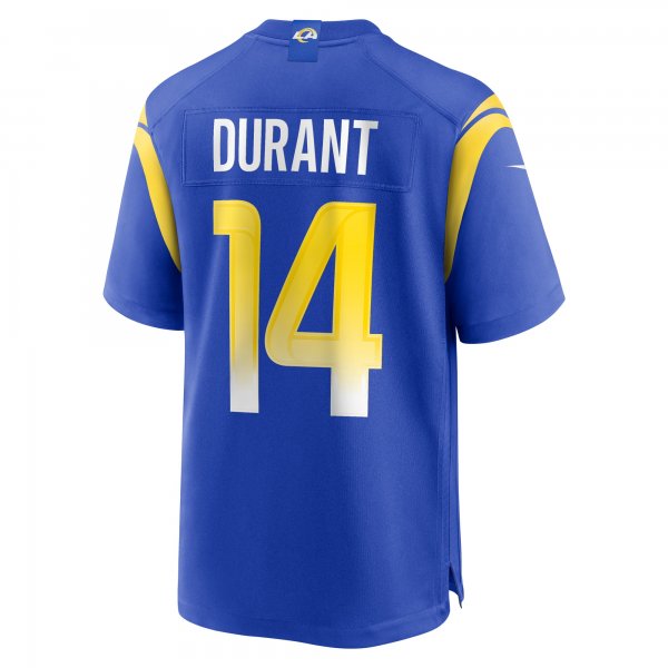 Men's Los Angeles Rams Cobie Durant Nike Royal Game Player Jersey