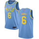 Men's Los Angeles Lakers #6 LeBron James Royal Blue NBA Swingman Hardwood Classics Jersey