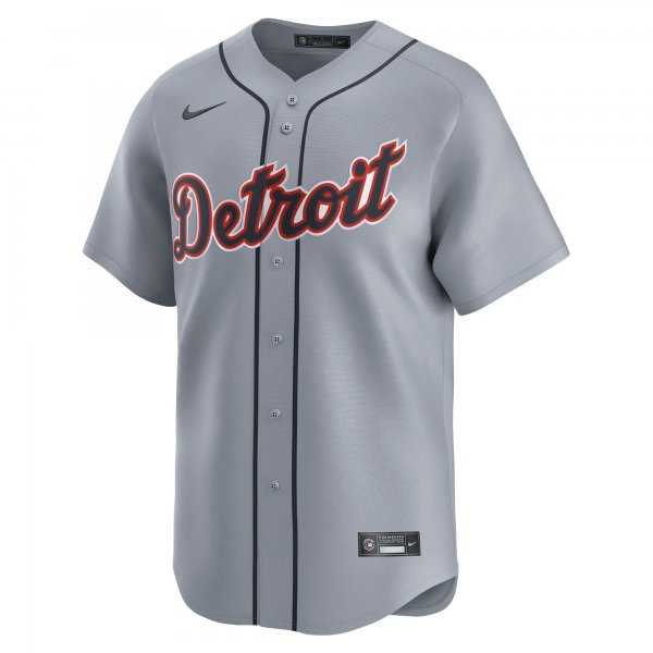 Men's Detroit Tigers  Nike Gray Road Limited Jersey