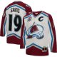 Men's Colorado Avalanche Joe Sakic Mitchell & Ness White Captain Patch 2000/01 Blue Line Player Jersey