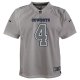 Youth Dallas Cowboys Dak Prescott Nike Gray Atmosphere Game Jersey