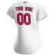 Women's St. Louis Cardinals Nike White Home Replica Custom Jersey