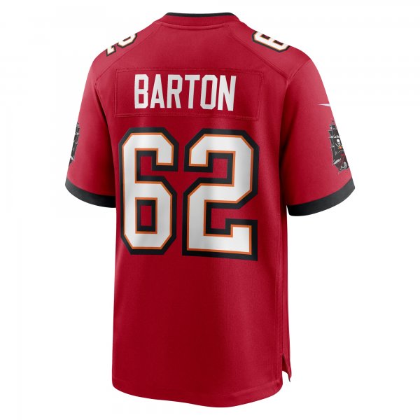 Men's Graham Barton Pick No. 26 Nike Red 2024 NFL Draft First Round Pick Player Game Jersey