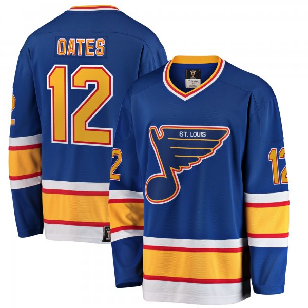 Men's St. Louis Blues Adam Oates Fanatics Blue Premier Breakaway Retired Player Jersey