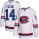 Men's Adidas Montreal Canadiens #14 Nick Suzuki White Away Jersey