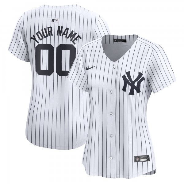 Women's New York Yankees Nike White Home Limited Custom Jersey