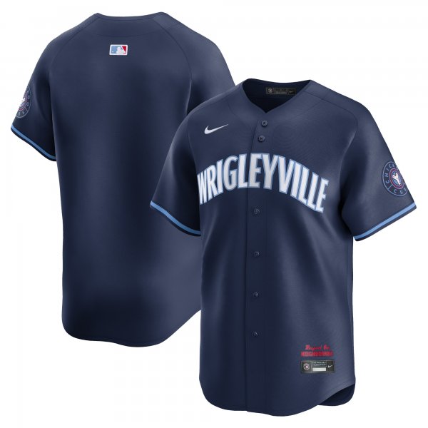 Men's Chicago Cubs  Nike Navy City Connect Limited Jersey