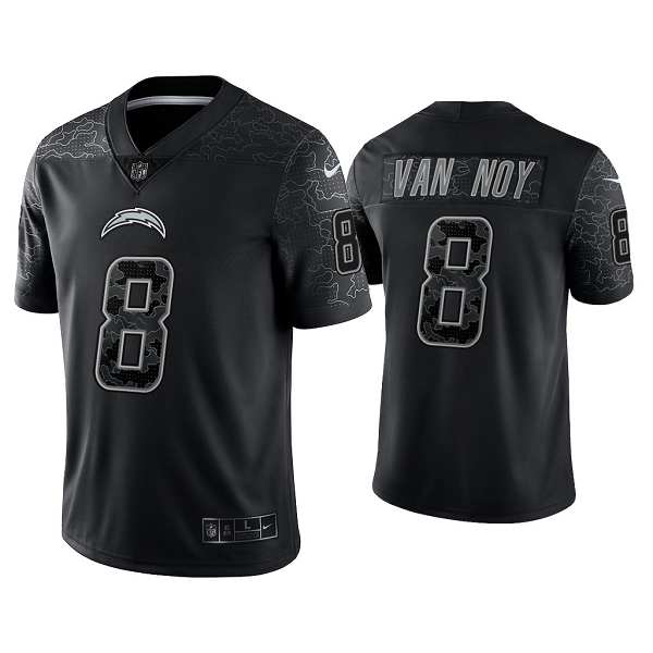 Men's Nike NFL Los Angeles Chargers Kyle Van Noy Reflective Limited Black Jersey