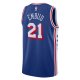 Youth Philadelphia 76ers Joel Embiid Nike Royal Swingman Jersey - Icon Edition