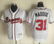 Atlanta Braves #31 Greg Maddux White Flexbase Collection Stitched MLB Jersey