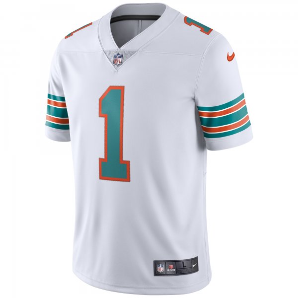 Men's Miami Dolphins Tua Tagovailoa Nike White 2nd Alternate Vapor Limited Jersey