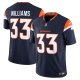 Men's Denver Broncos #33 Javonte Williams Nike Navy Alternate Vapor F.U.S.E. Limited Jersey