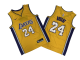 Men's Los Angeles Lakers #24 Kobe Bryant Yellow Mitchell and Ness NBA Jersey