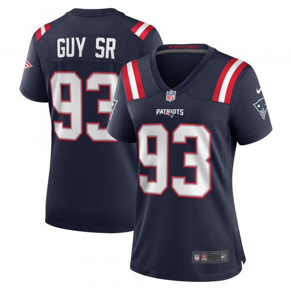 Women's New England Patriots Lawrence Guy Nike  Navy Team Game Jersey