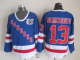 Men's New York Rangers #13 Nemchino Blue Throwback NHL Jersey