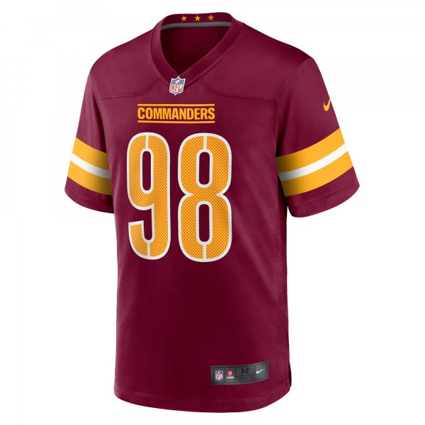 Men's Washington Commanders Phidarian Mathis Nike Burgundy Player Game Jersey