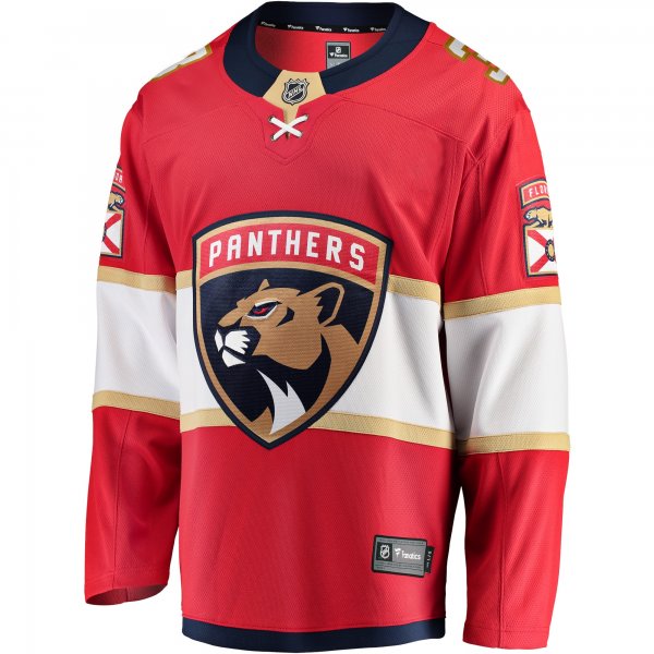 Men's Florida Panthers Matt Kiersted Fanatics Red Home Team Breakaway Player Jersey