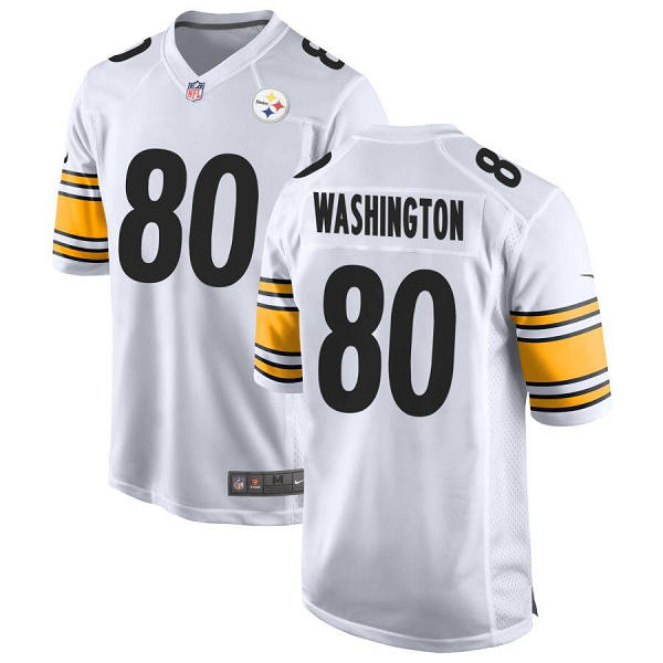 Men's Pittsburgh Steelers #80 Darnell Washington Nike White 2023 NFL Draft Pick Limited Jersey