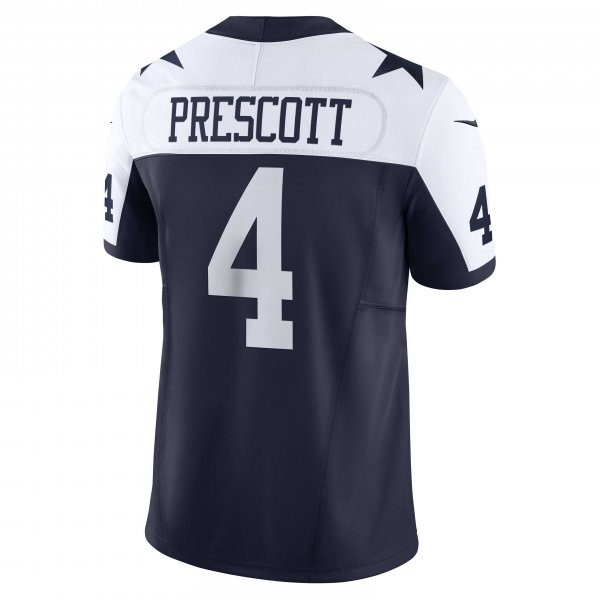 Men's Dallas Cowboys Dak Prescott Nike Navy Vapor F.U.S.E. Limited Jersey