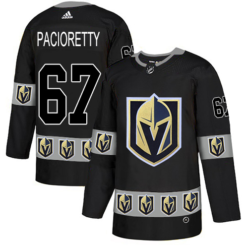 Adidas Vegas Golden Knights #67 Max Pacioretty Black Team Logo Fashion Stitched NHL Jersey