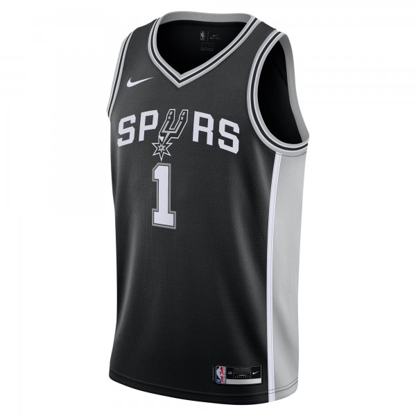 Youth San Antonio Spurs Victor Wembanyama Nike Black Swingman Jersey - Icon Edition