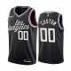 Men's NBA Los Angeles Clippers Custom Black #00 2022-23 City Edition Jersey Cursive