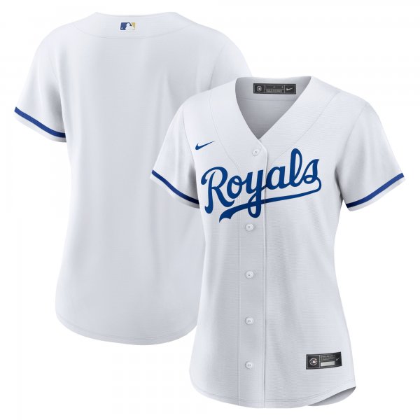 Women's Kansas City Royals Nike White Home Blank Replica Jersey