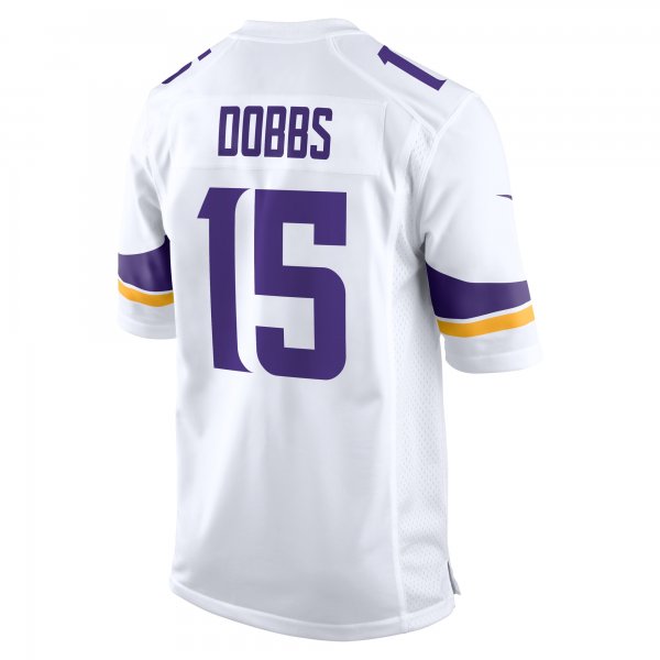 Men's Minnesota Vikings Joshua Dobbs Nike White Game Jersey