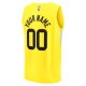 Men's Utah Jazz Fanatics Yellow Fast Break Replica Custom Jersey - Icon Edition