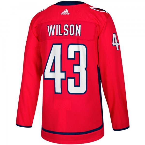 Men's Washington Capitals Tom Wilson adidas Red Home Player Jersey