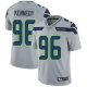 Nike Seattle Seahawks #96 Cortez Kennedy Grey Alternate Men's Stitched NFL Vapor Untouchable Limited Jersey