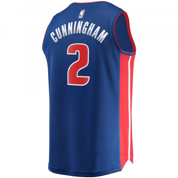 Youth Detroit Pistons Cade Cunningham Fanatics Blue 2021/22 Fast Break Replica Jersey - Icon Edition