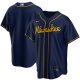 Men's Nike Milwaukee Brewers Blank Navy Alternate 2020 MLB Jersey